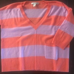 Autumn Cashmere striped box style sweater!